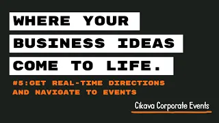 Get Real-Time Directions Navigate to Events Cikava App - Smart Event Map Route Planner