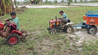 बुरी तरह फस गया आयशर ट्रैक्टर महिंKomal Kumar Mini Eicher tractor SK mini tractor Raj mini tractor 