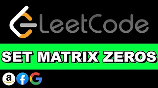 Leetcode Set Matrix Zeroes O 1 space complexity Python