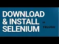 Selenium With Java SetUp Jar Files chrome Driver Part 1in Telugu