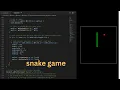 ASMR Programming - Snake Game Snake Game a Development-No talking