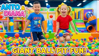 Fun Playground Adventure 🎡 | Anto & Diana Find the Ball Pit Treasure!