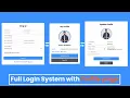 SingIN page-SingUp page - Profile page and Update page Make using HTML-CSS-JS-PHP PHP Projects
