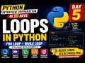 Python Loops Explained for Loop while Loop break continue Python Interview Prep Day 5