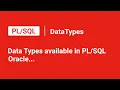 datatypes
