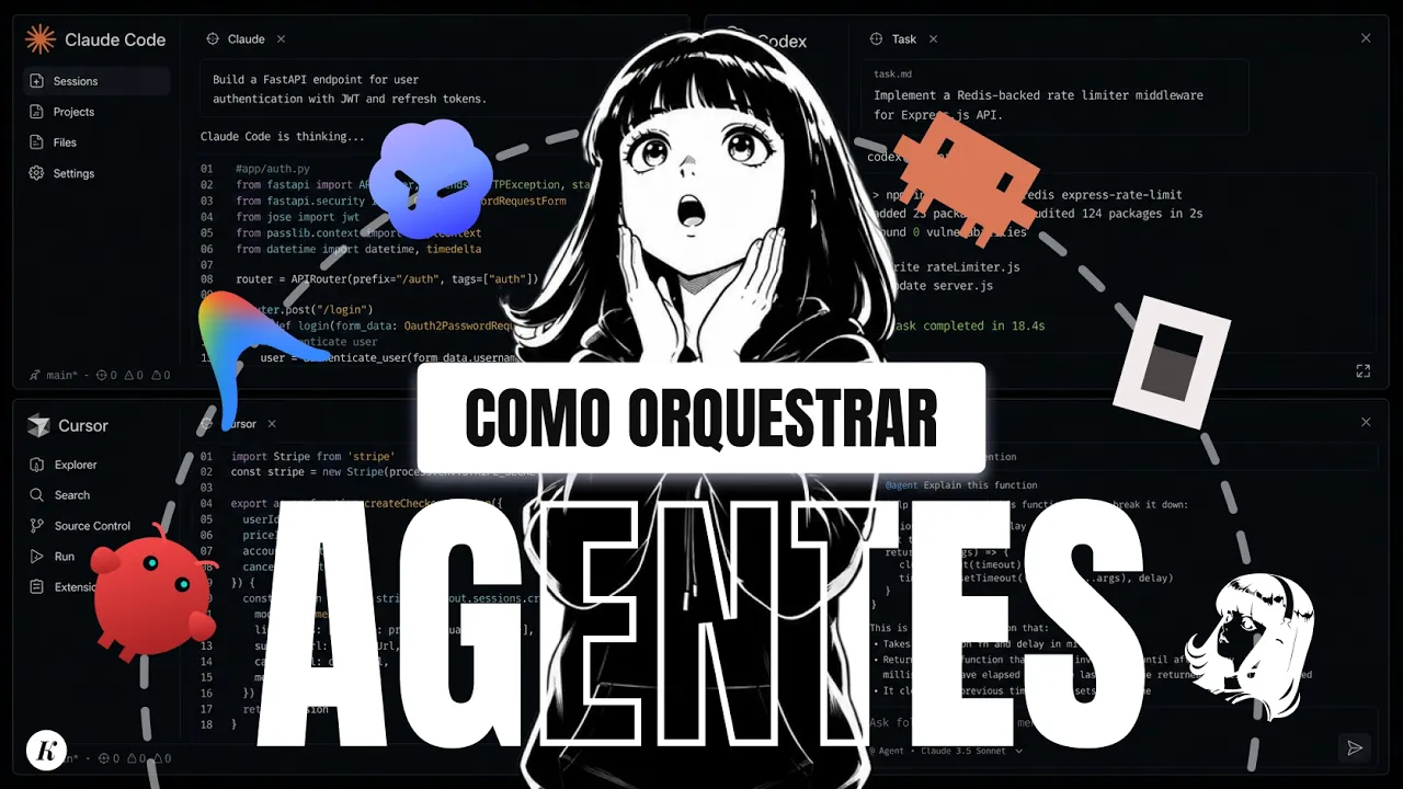 Pare de Usar 1 Agente de IA Por Vez: Orquestre Agentes de IA #ia #claudecode #codex #gratis #devbr: video thumbnail