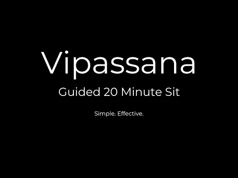 Download MP3 Vipassana Meditation Guided 20 Minute Sit