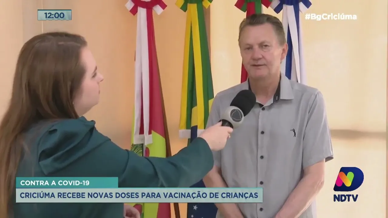 Criciúma recebe novas doses para vacinação de crianças contra a Covid-19