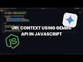 Use Website Content with Gemini API in JavaScript Summarize URLs Using Google AI