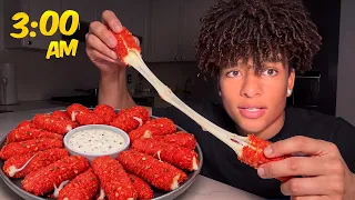 MAKING HOT CHEETO MOZZARELLA STICKS AT 3AM..