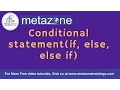 Java tutorials for beginners - Conditional Statement if else else if