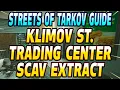 Klimov Trading Center Exfil Scav Extract - Streets of Tarkov Extract Guide