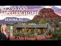 2 250 000 Exclusive Sedona Home Tour Red Rock Views Architect Designed