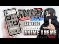 how to make an anime theme on your phone homescreen - uchiha itachi aesthetic