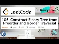 LeetCode 105 Construct Binary Tree from Preorder and Inorder Traversal Medium Algorithm Explain