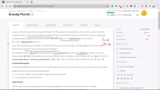 greedy florist Hackerrank greedy algorithm competitive programming