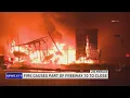 Part of Los Angeles freeway closed until further notice after massive fire