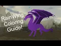 RainWing Coloring Guide for Roblox Wings of Fire Color Options for Your RainWings
