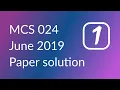 String Servlet Applet life cycle MCA MCS 024 Jun 19 paper solution PART 7
