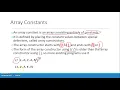 Unit 5 Arrays Part 2