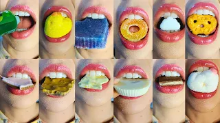 ASMR Eating: Chocolate, Marshmallows & Kohakutou Crunch | Satisfying Dessert Sounds 🍫🍡💎