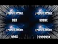 Universal Pictures Logo Getting 999999X Speed