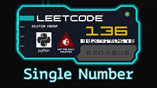 Single Number LeetCode Python Algorithm Visualization