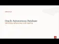 Manage and Monitor Autonomous Database