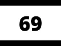 69 Second Countdown Timer White Screen With Sound Effect