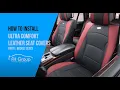 Quick Install Faux Leather Car Seat Cushions Front Sedan and SUV - FH Group
