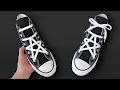 HOW TO LACE CONVERSE HI TOPS STAR LACING TUTORIAL BEST WAY