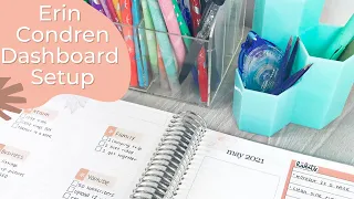 erin condren lifeplanner dashboard setup may 2021