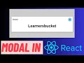 Modal as functional component in React with backdrop Reactjs machine coding question - 64