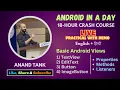 Android Lecture 9 Live Practical-TextView EditText Button ImageButton Properties Methods Listeners