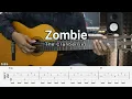 Download Lagu Zombie – The Cranberries - Fingerstyle Guitar Tutorial + TAB \u0026 Lyrics
