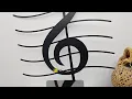 Treble Clef Metal Wall Art - Music Note Wall Decor