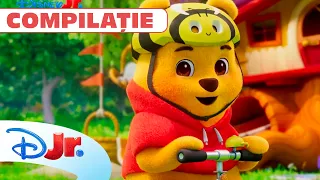 🍯Mici aventuri mărețe | Eu și Winnie de Pluș [MEGACOMPILAȚIE] | Disney Junior România