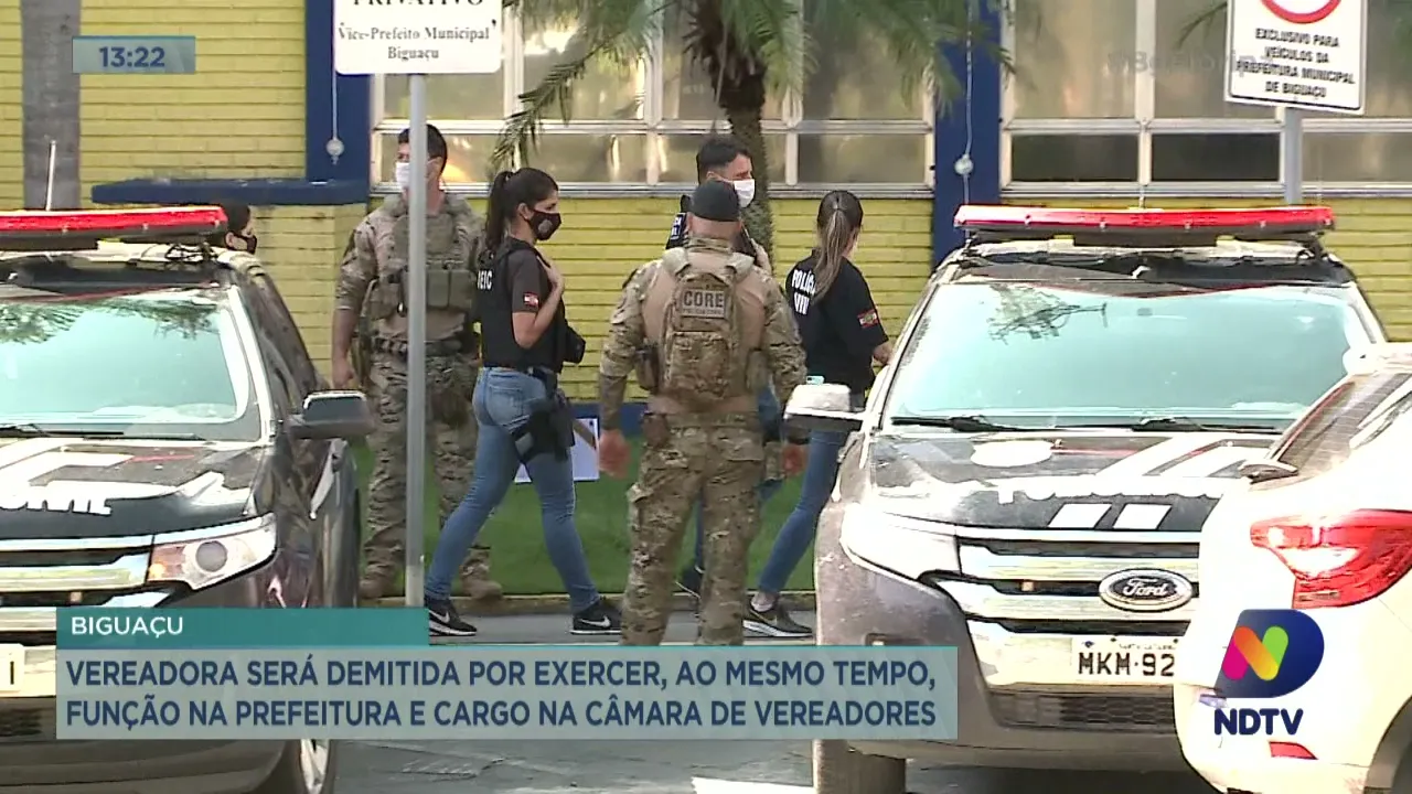 Biguaçu: vereadora será demitida por exercer função na prefeitura e cargo na Câmara de Vereadores