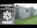 Lifetime 20 x 8 Outdoor Storage Shed Lifetime Assembly