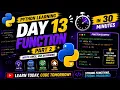 Beginner Python language 30 day s series day 13 Function Part 2 Maheshtechintelugu-s9o