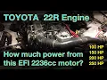 Toyota 22RE motor what sort of HP is realistic - performance mods