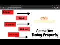 2 24 CSS animation timing function Property CSS Tutorials Website designing HINDI