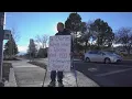 INSTANT MILLIONAIRE Oregon Megabucks millionaire stands on the sidewalk begging for help