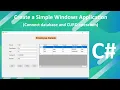 How to Create a Simple Windows Application Using C CURD Operation