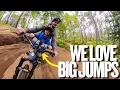 SENDING JUMPS WITH MY 2 YEAR OLD SON