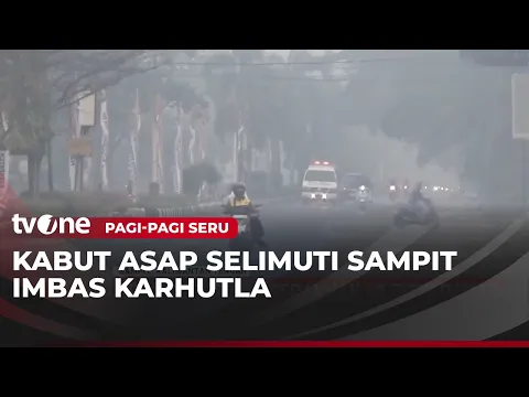 Kabut Asap Tebal Dengan Bau Menyengat Selimuti Kota Sampit