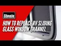 How To Replace RV Sliding Glass Window Channel