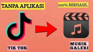 cara simpan musik sound dari tiktok ke galeri tanpa aplikasi mudah banget 