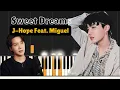 Sweet Dreams: J-Hope Feat. Miguel | Piano Tutorial with Drum \u0026 Bass 🎵