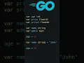 Understanding variables and data types in Go
